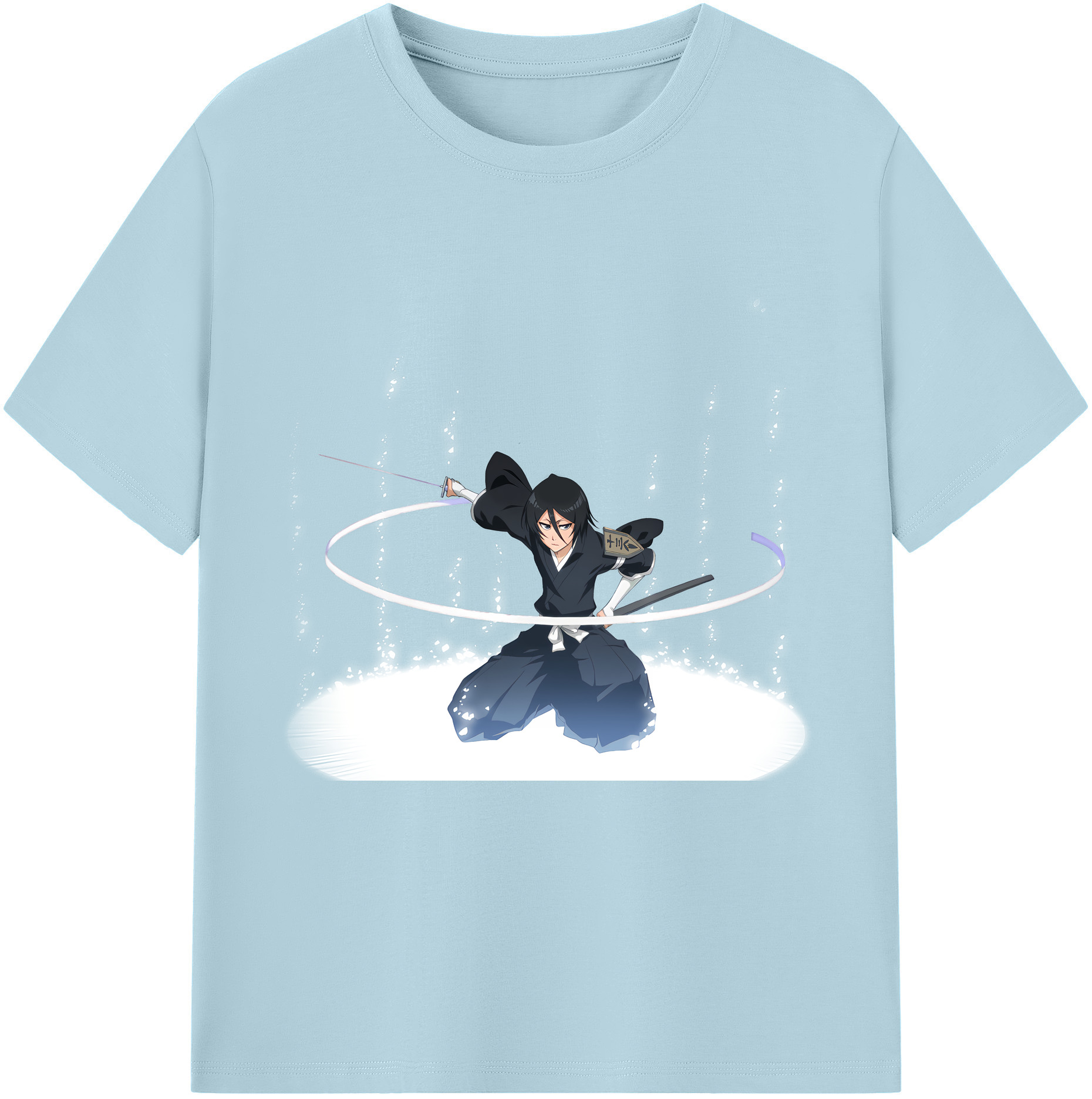 （画像用） ブリーチ 朽木ルキア BLEACH Kuchiki Rukia 綿100％半袖Tシャツ（フロントプリント）